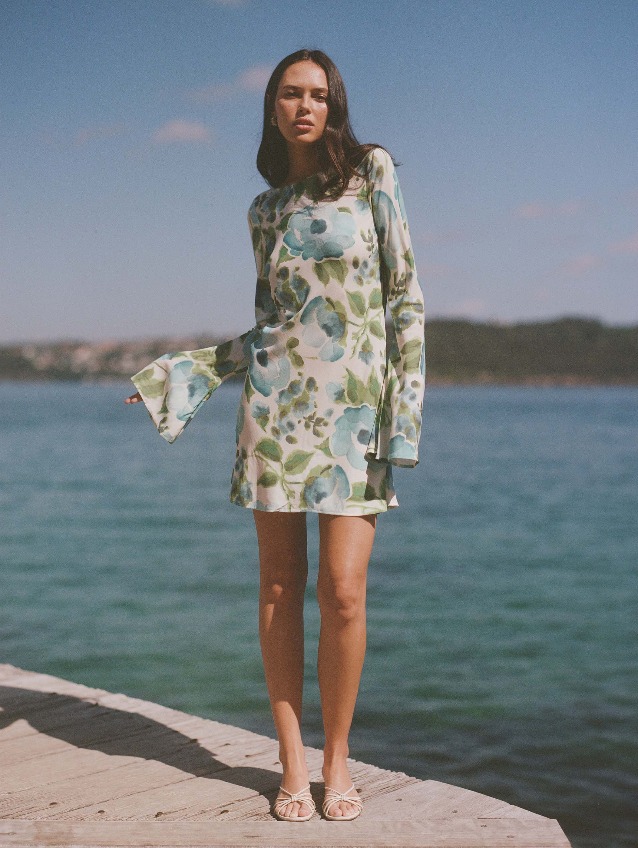 Memento Long Sleeve Mini Dress