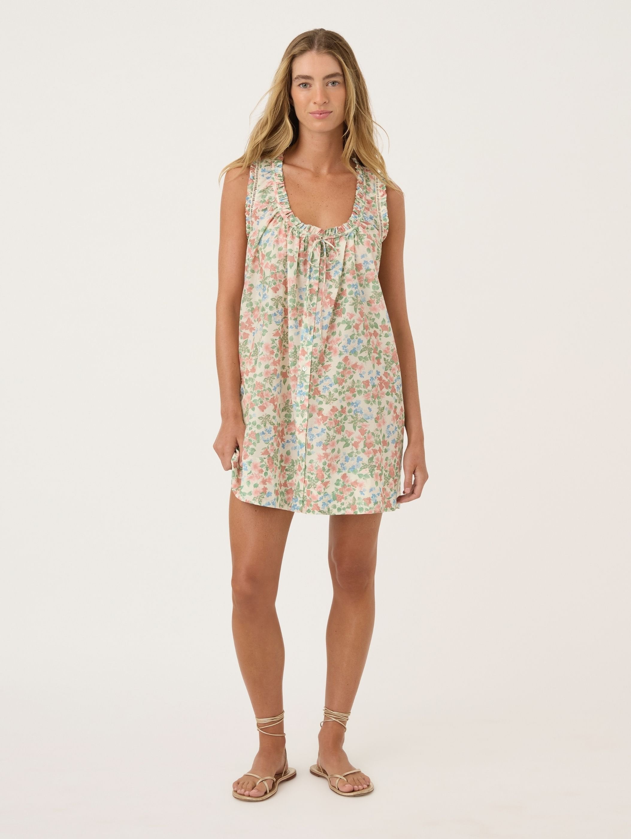 Buttoned Mini Dress