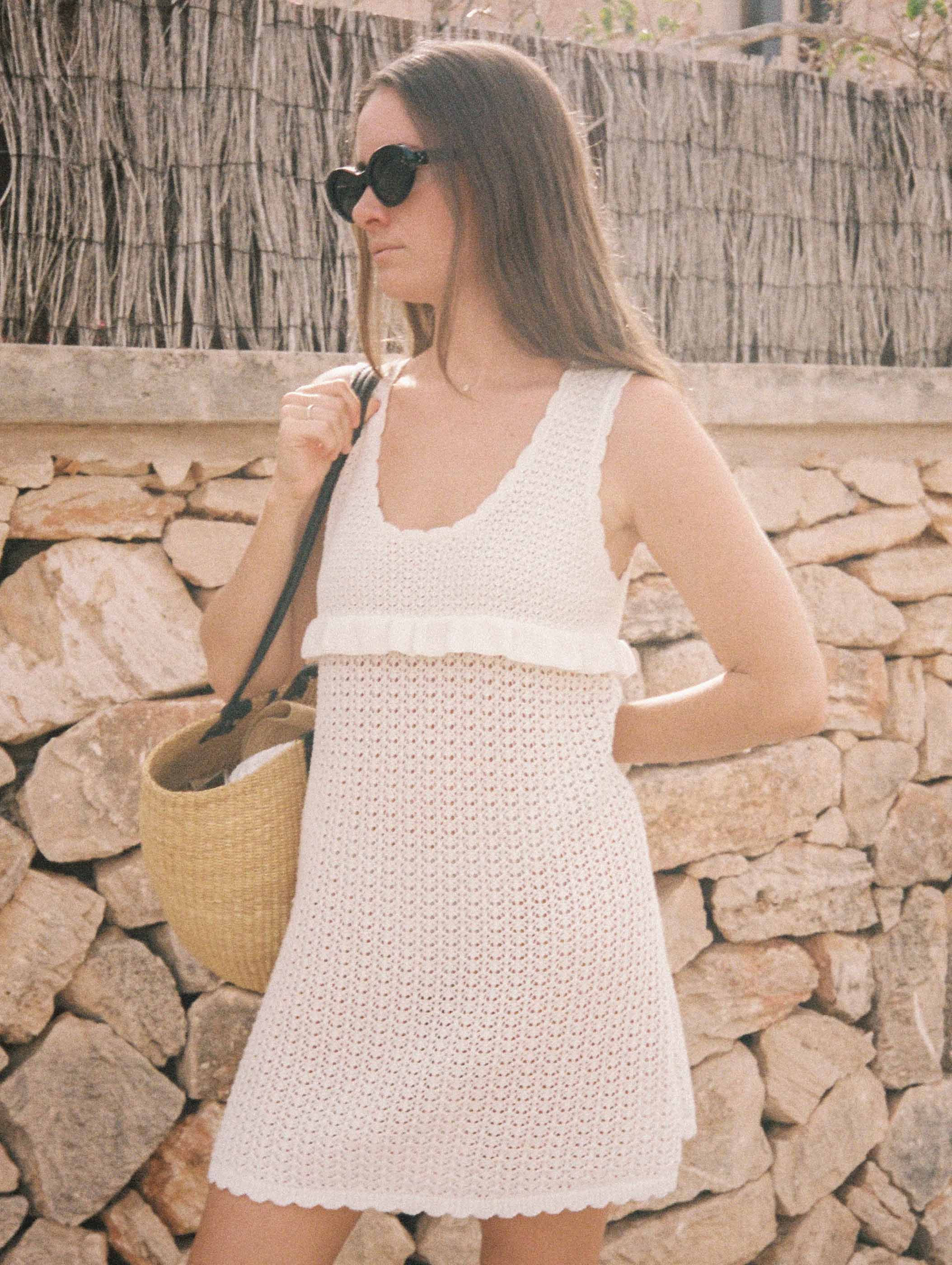 Pointelle Amelia Mini Dress