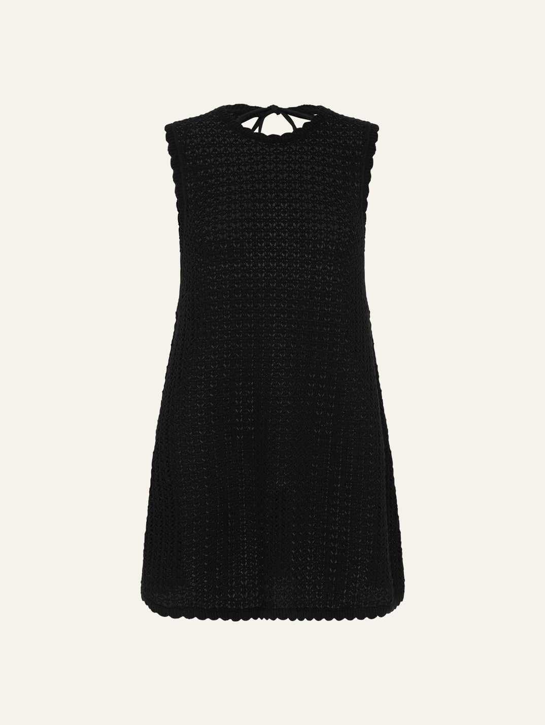 Pointelle Shift Mini Dress