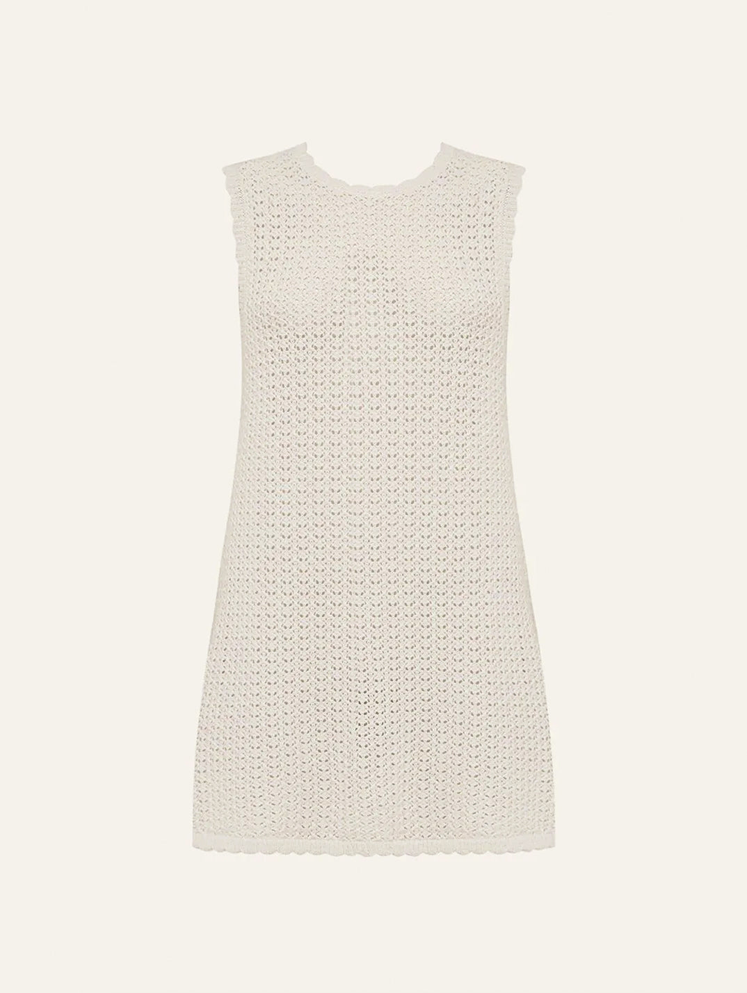 Pointelle Shift Mini Dress