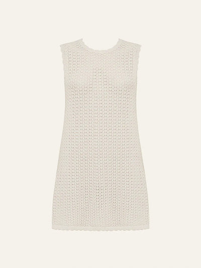 Pointelle Shift Mini Dress