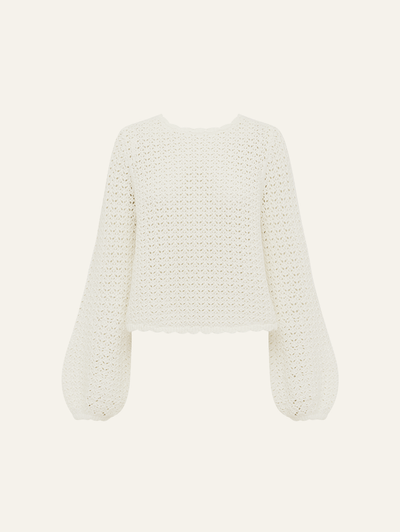 Pointelle Pullover