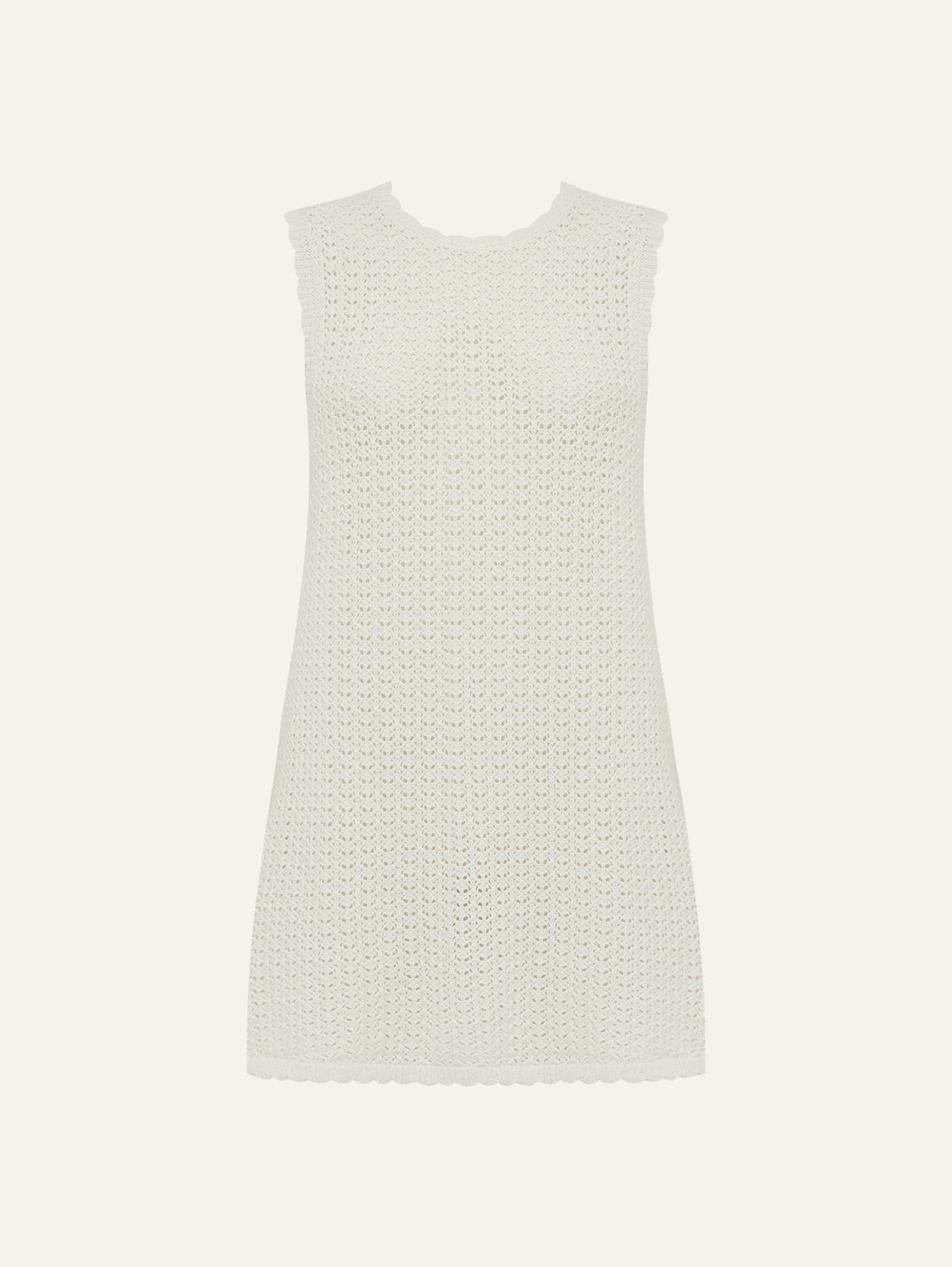 Pointelle Shift Mini Dress