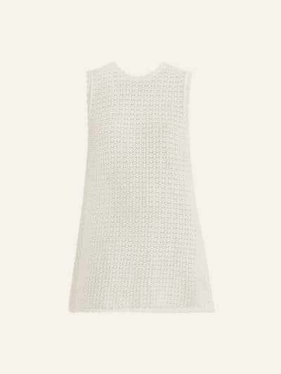 Pointelle Shift Mini Dress