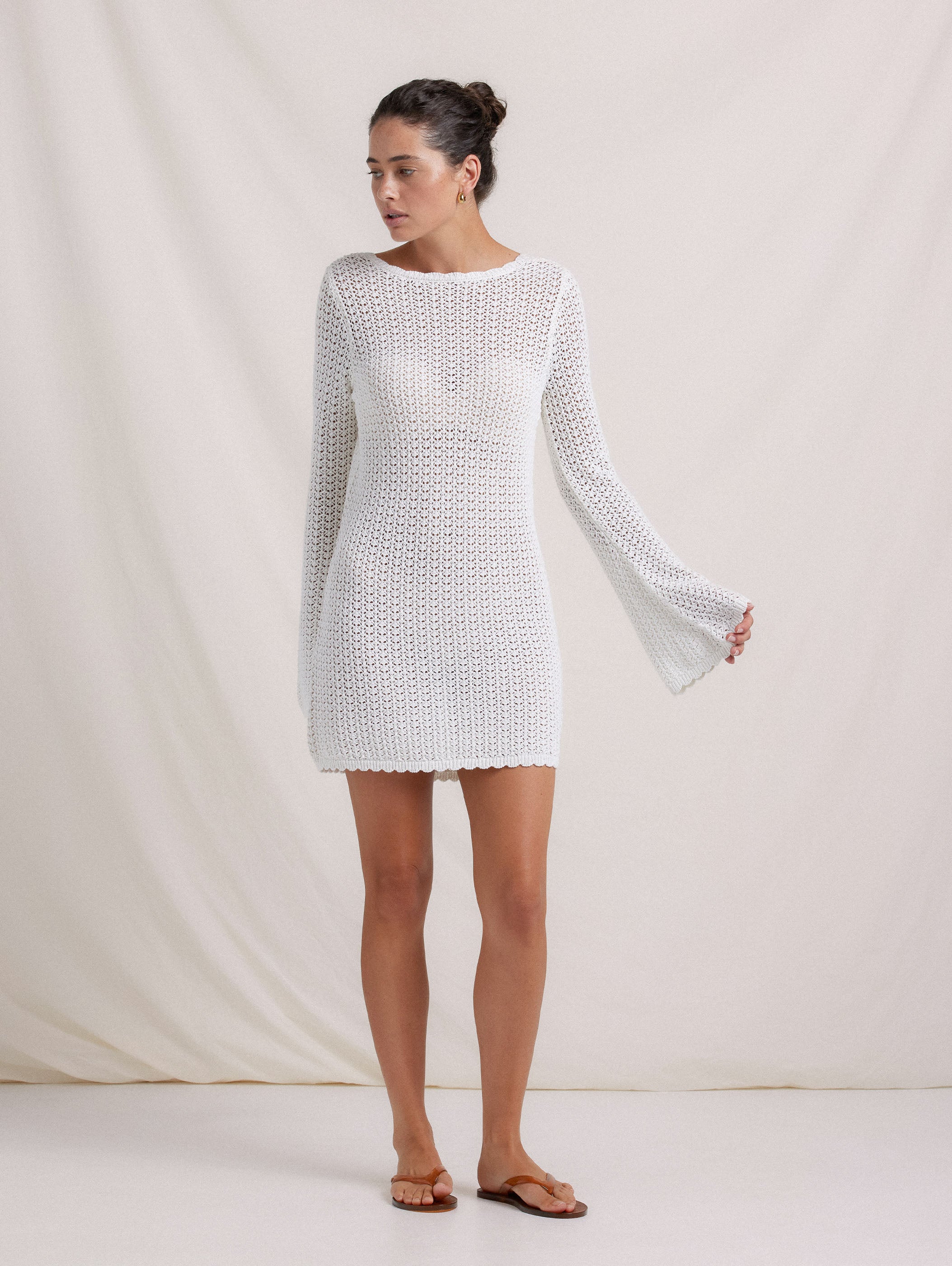 Pointelle Rosie Mini Dress peony USA Pointelle Rosie Mini Dress peony USA