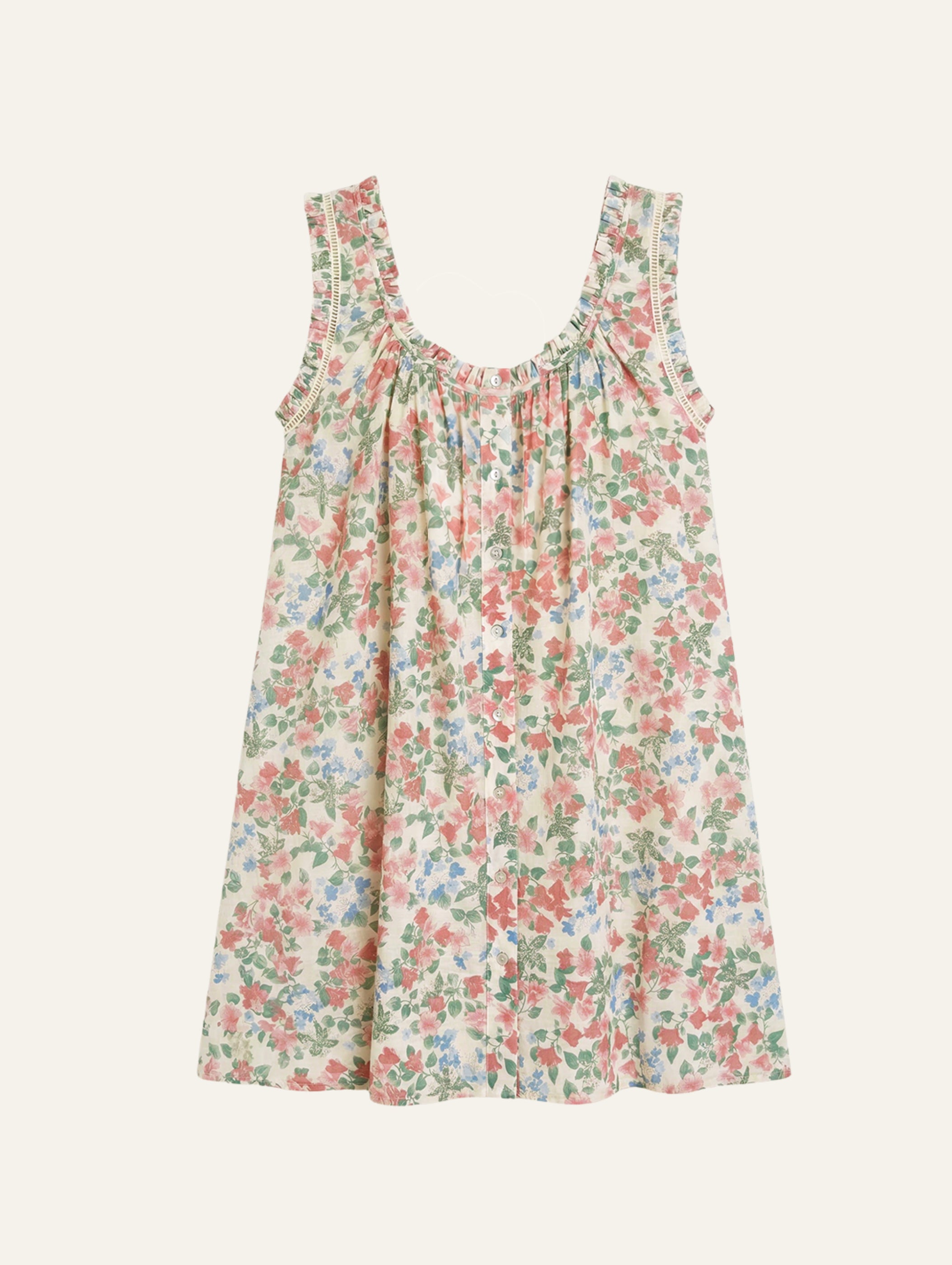 Buttoned Mini Dress