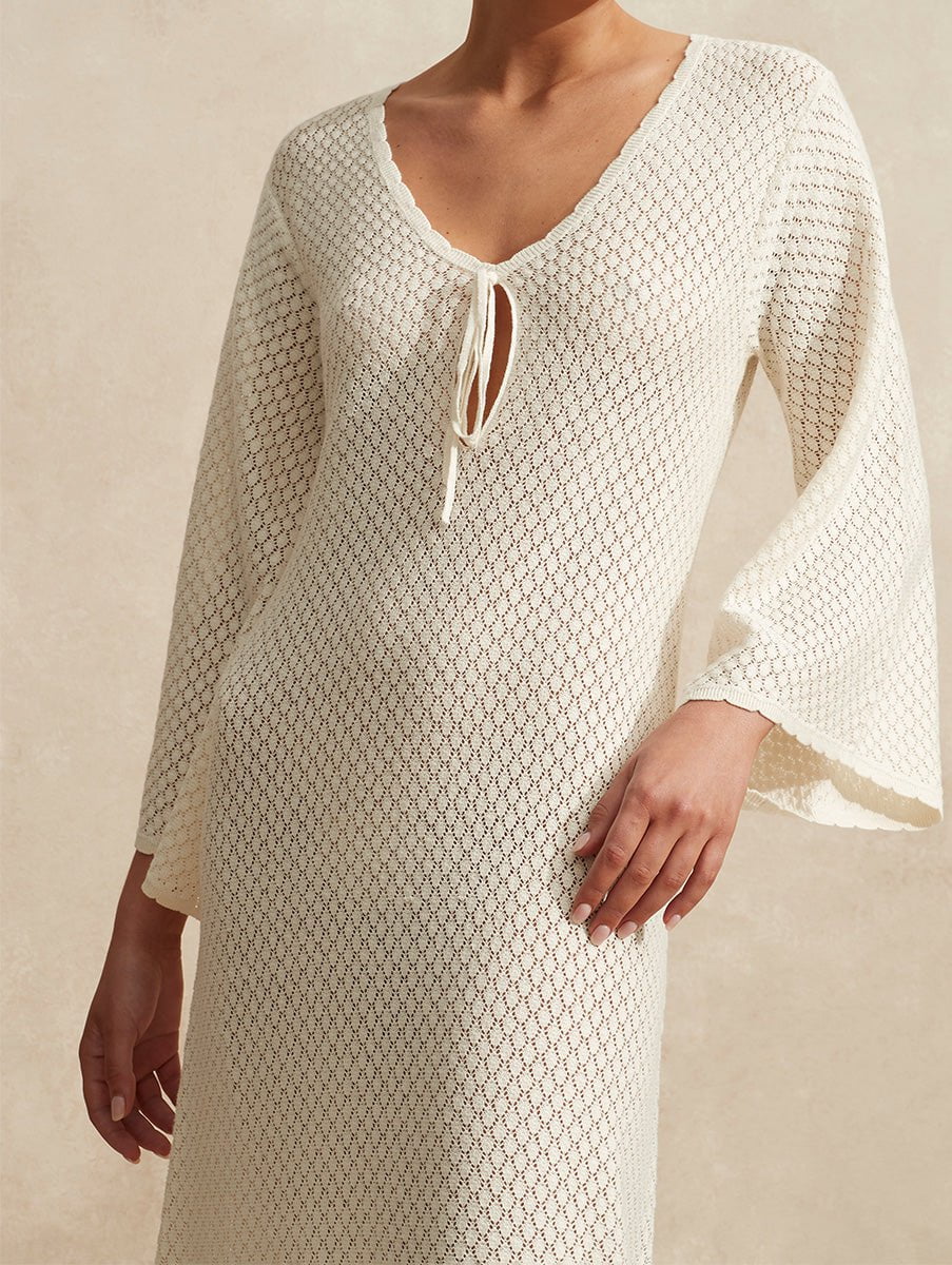 Pointelle Maxi Dress